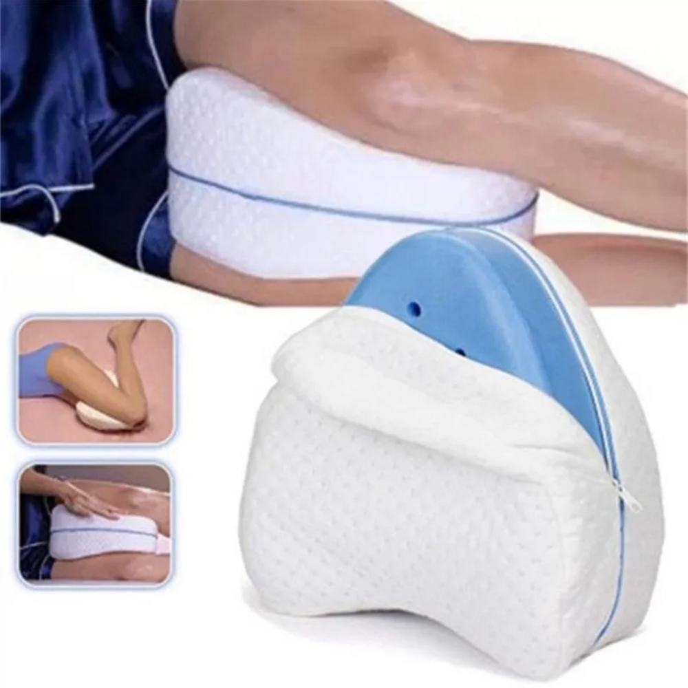 Orthopedic knee memory foam pillow